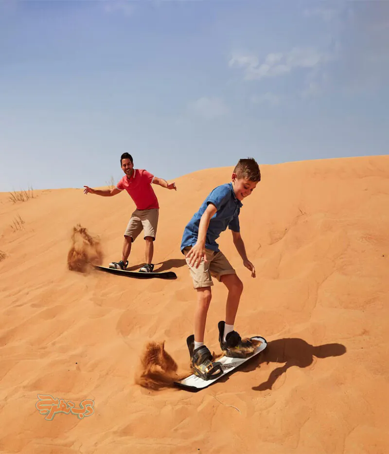 سندبوردینگ در سافاری صحرا دبی