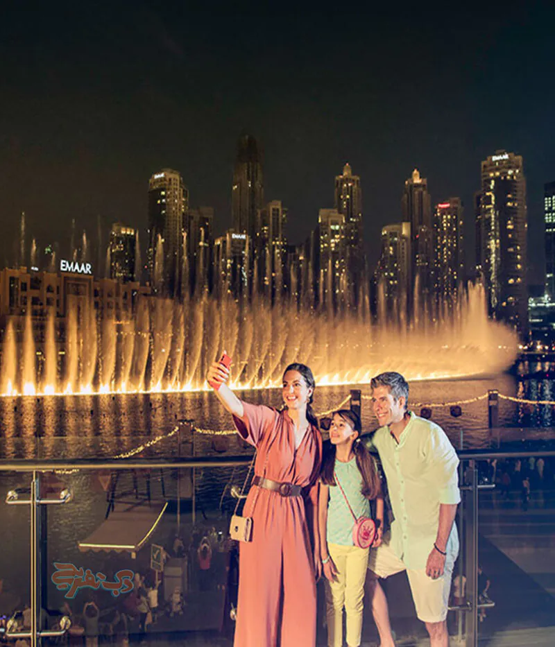 بلیط پیاده روی و قایق سواری دریاچه و فواره دبی