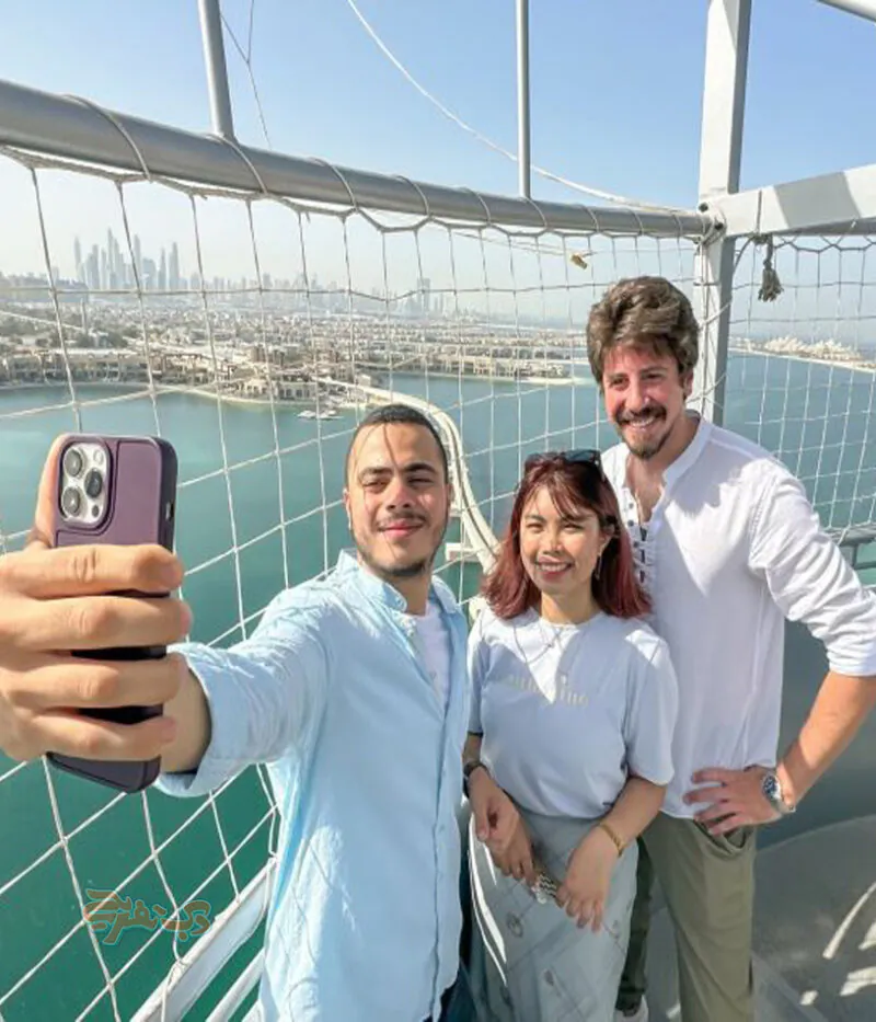 عکس بالن سواری پالم دبی