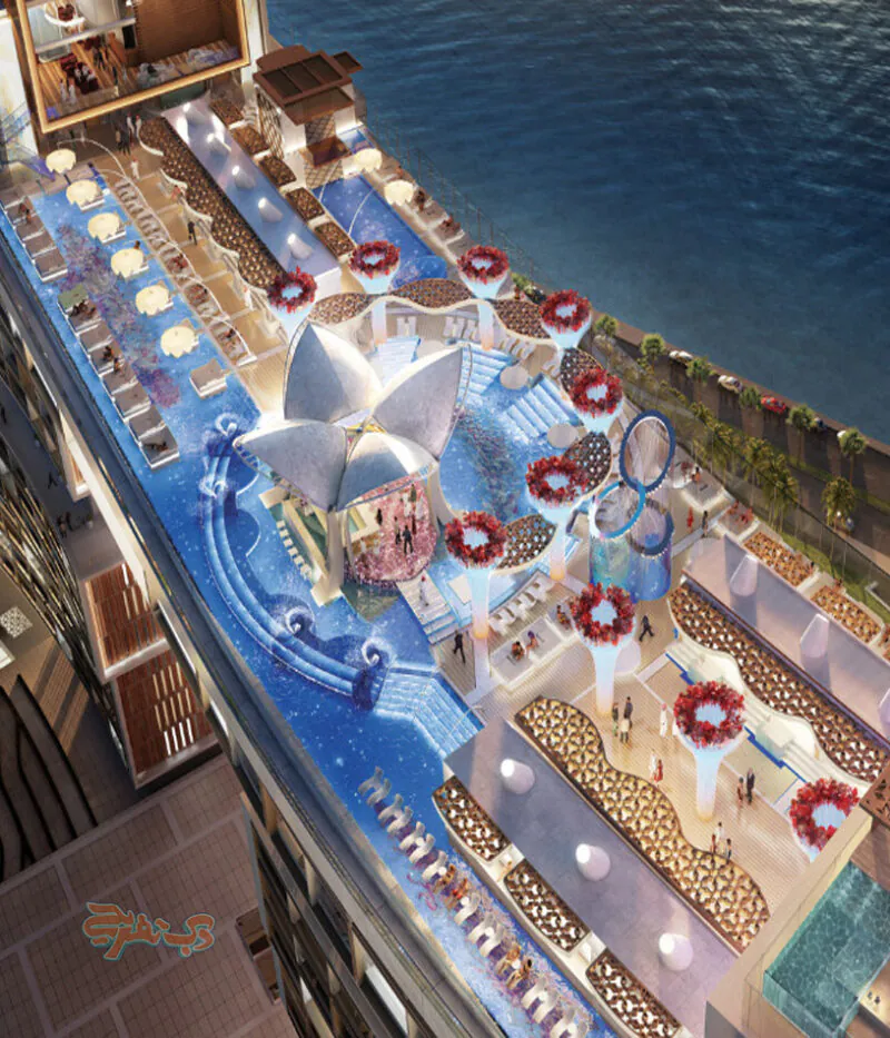 عکس استخر Cloud 22 دبی