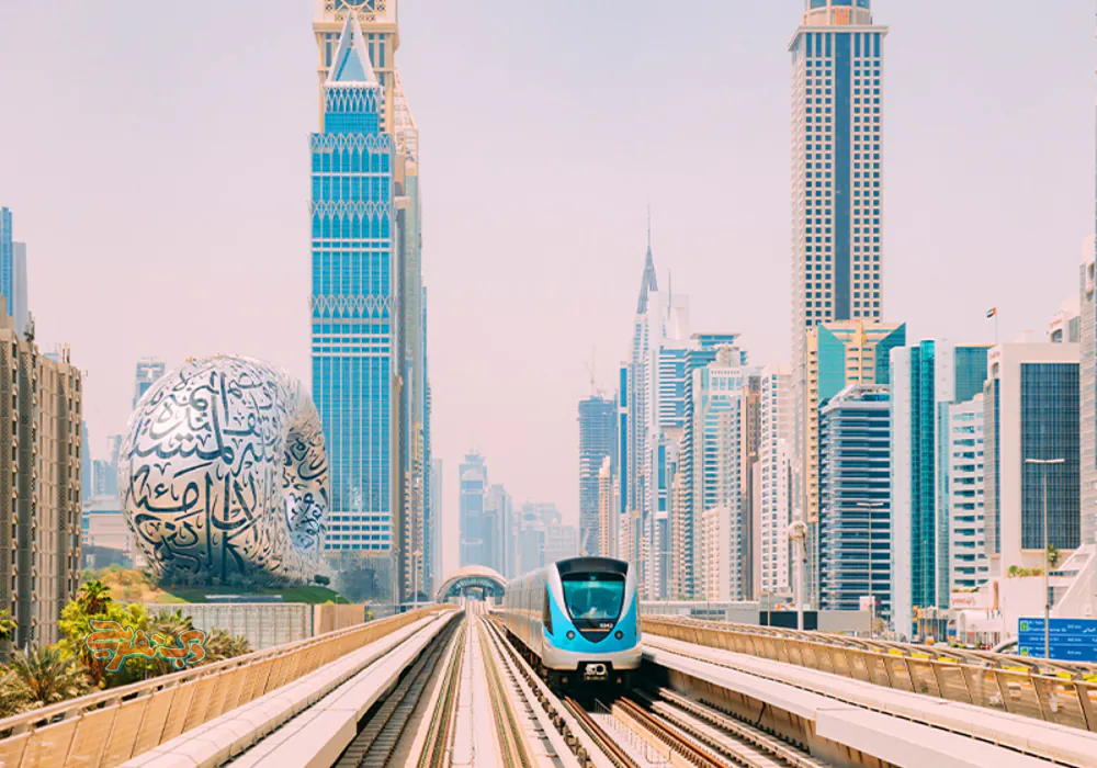 تصویر شاخص جاهای دیدنی دبی با مترو