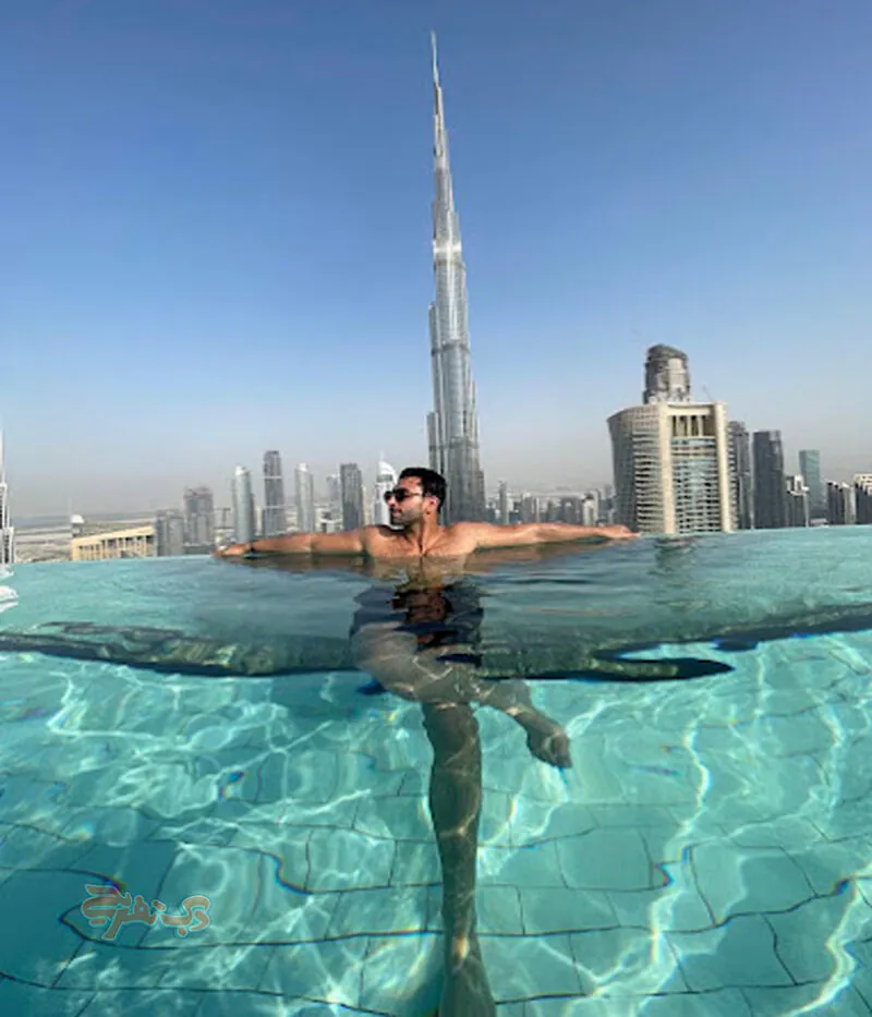 عکس استخر اسکای ویو آدرس دبی