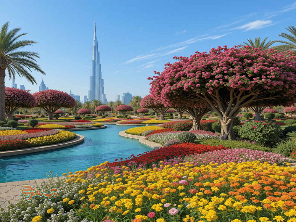 بهترین ساعت بازدید در باغ گل دبی