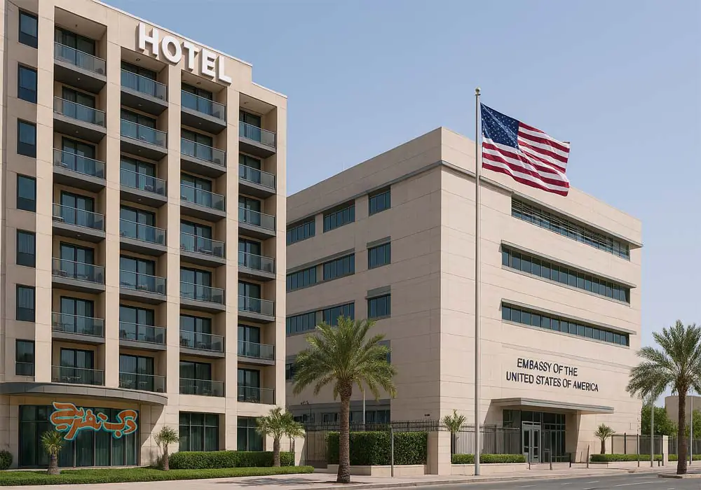 هتل‌های منتخب نزدیک سفارت آمریکا در دبی و ابوظبی